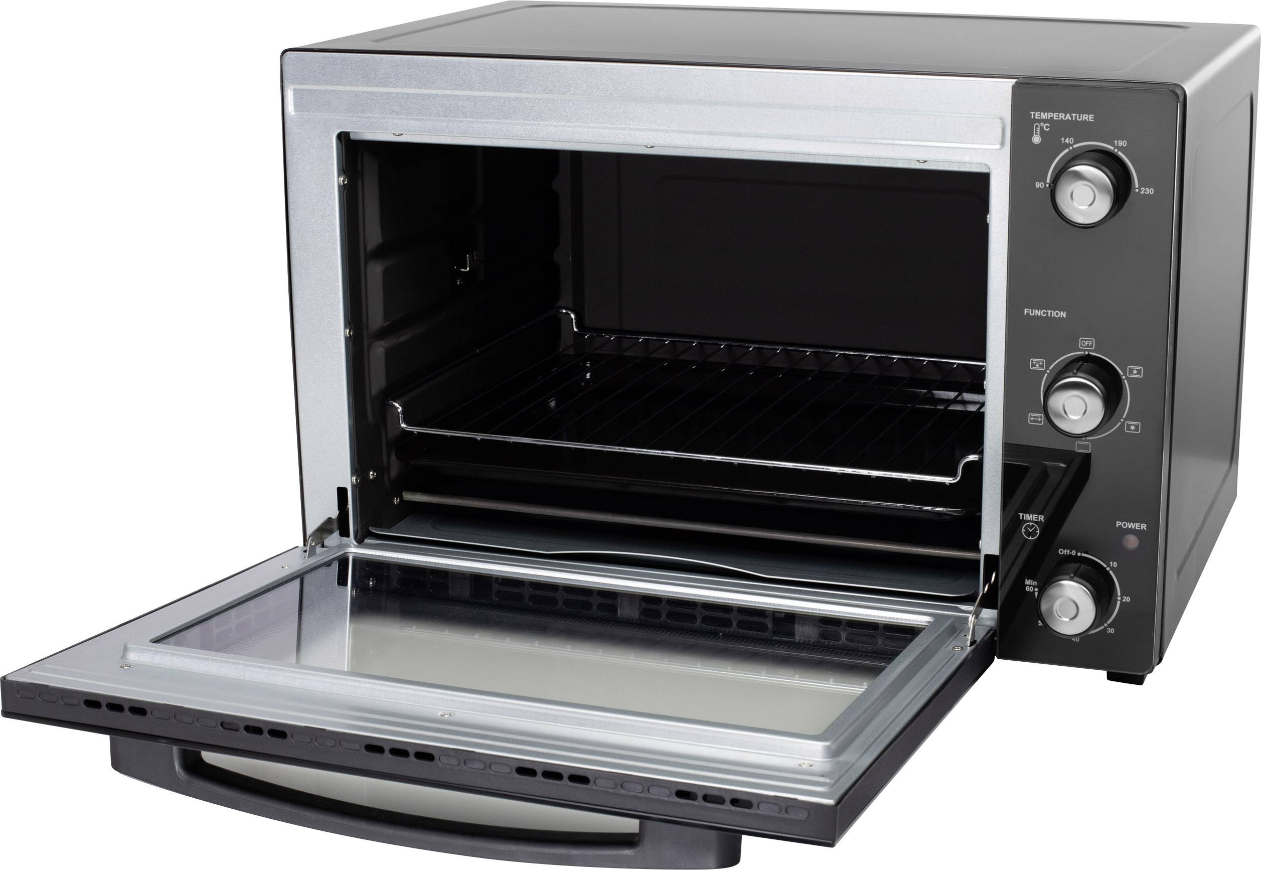 Princess 01.112756.01.001 Minibackofen mit manueller Temperatureinstellung, Timerfunktion, mit Konvektion, kabelgebunden 45l