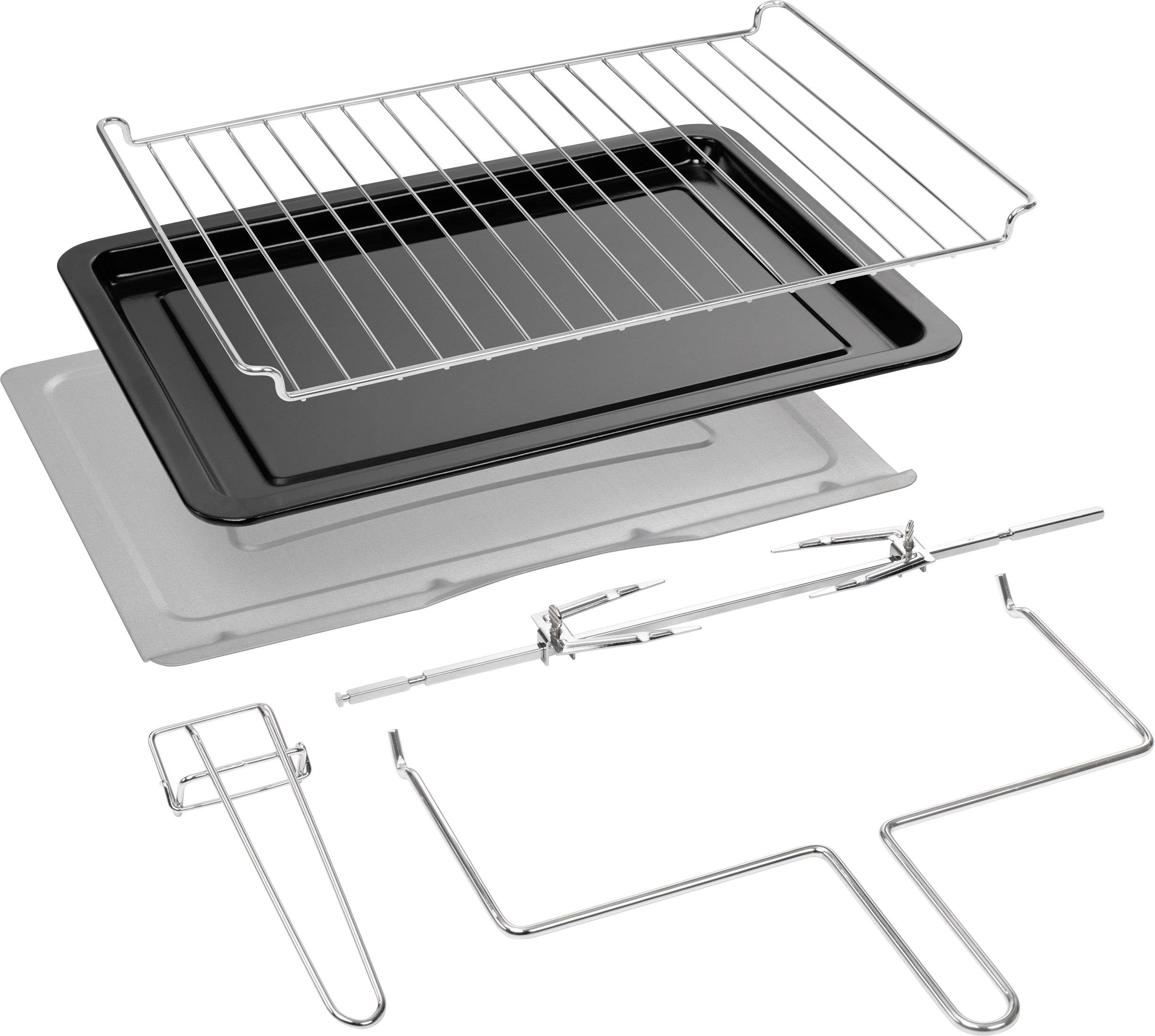 Princess 01.112756.01.001 Minibackofen mit manueller Temperatureinstellung, Timerfunktion, mit Konvektion, kabelgebunden 45l