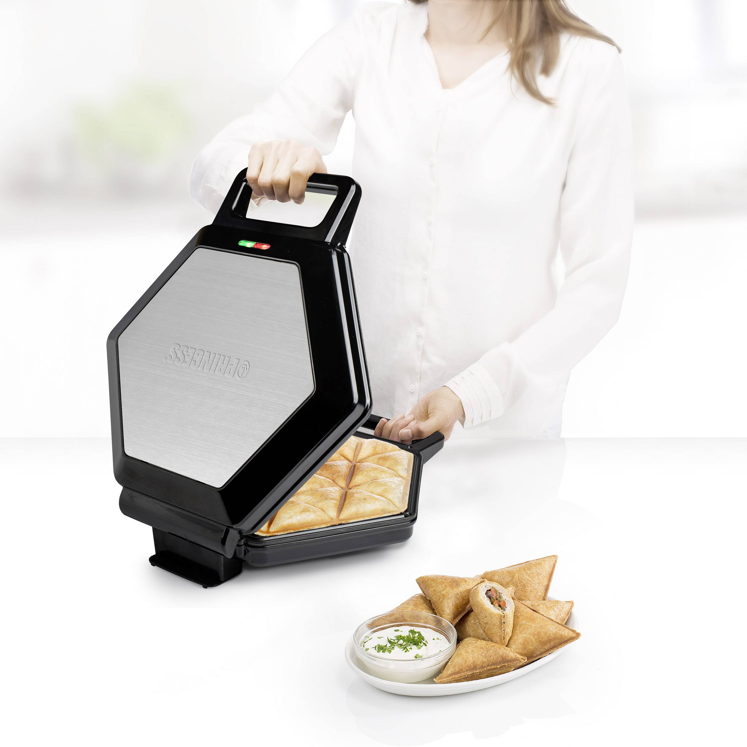Princess 01.123001.01.001 01.123001.01.001 Sandwichmaker Silber, Schwarz