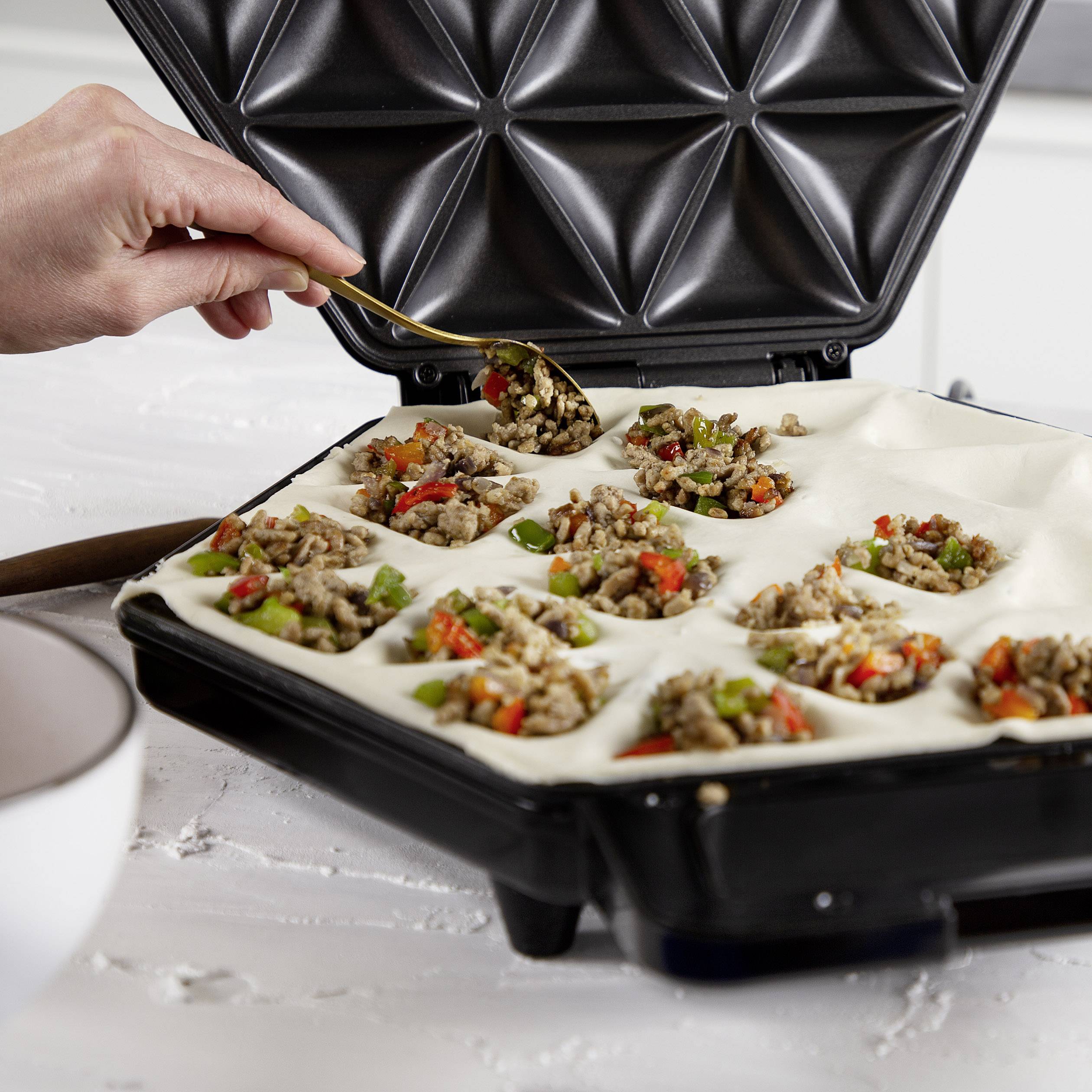 Princess 01.123001.01.001 01.123001.01.001 Sandwichmaker Silber, Schwarz