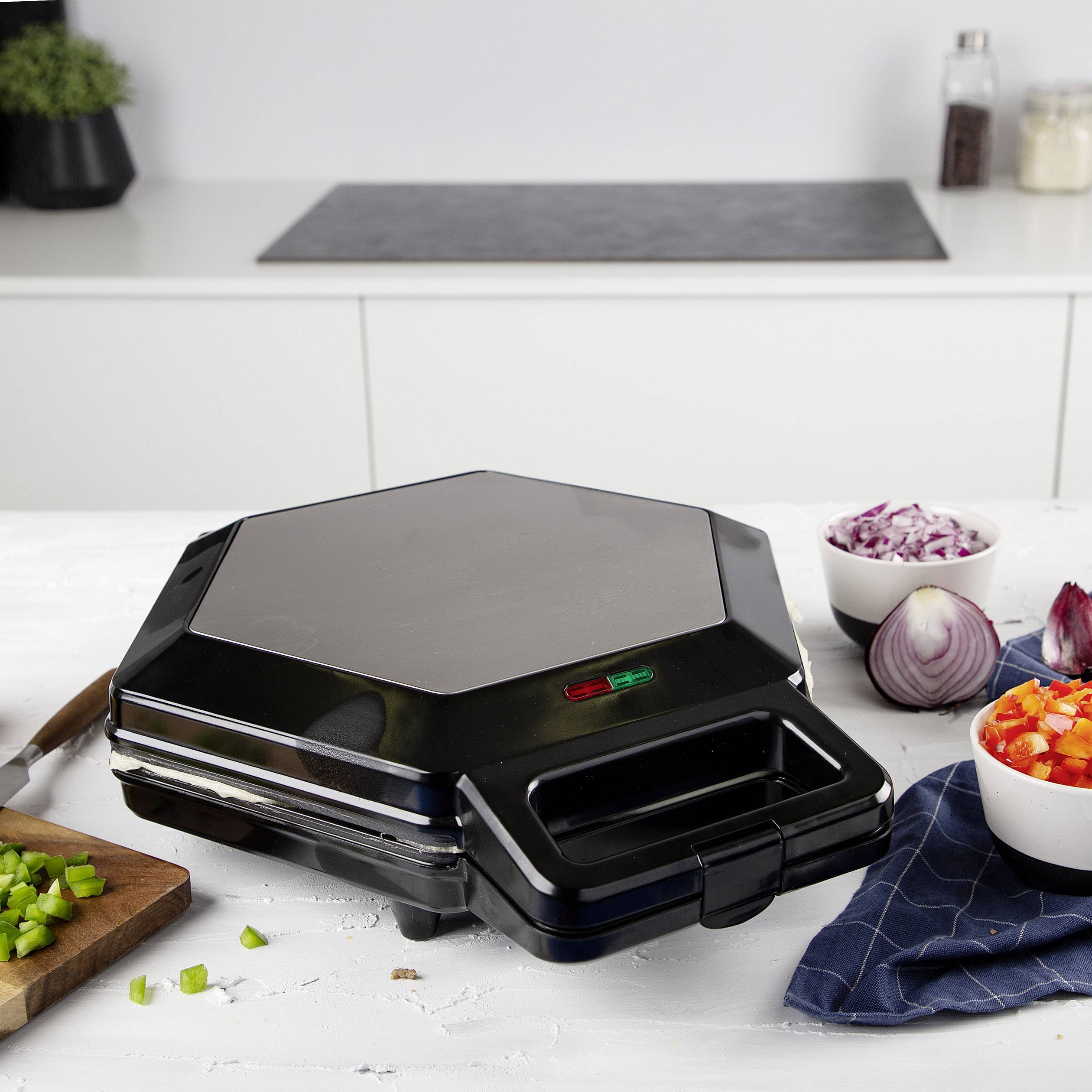 Princess 01.123001.01.001 01.123001.01.001 Sandwichmaker Silber, Schwarz