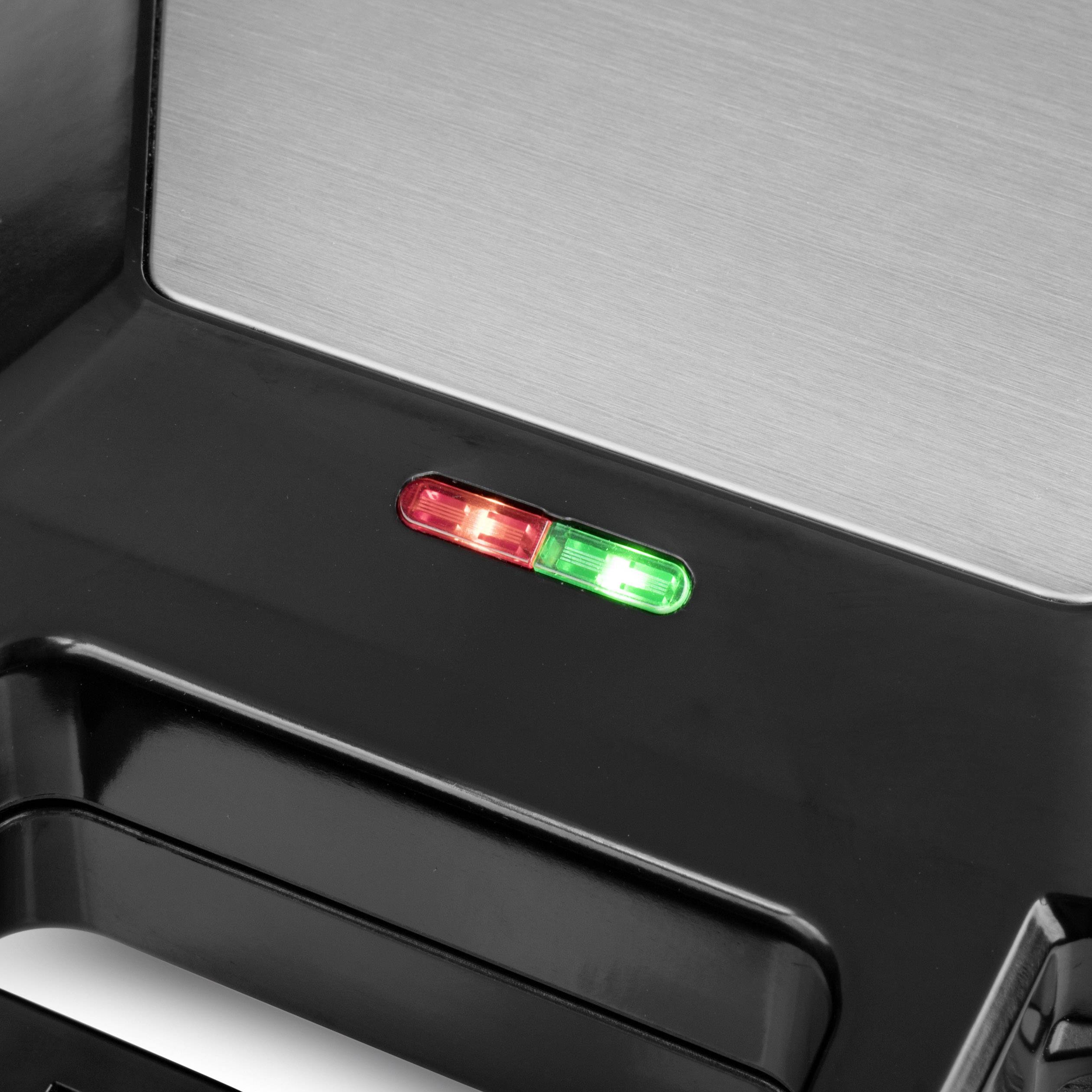 Princess 01.123001.01.001 01.123001.01.001 Sandwichmaker Silber, Schwarz