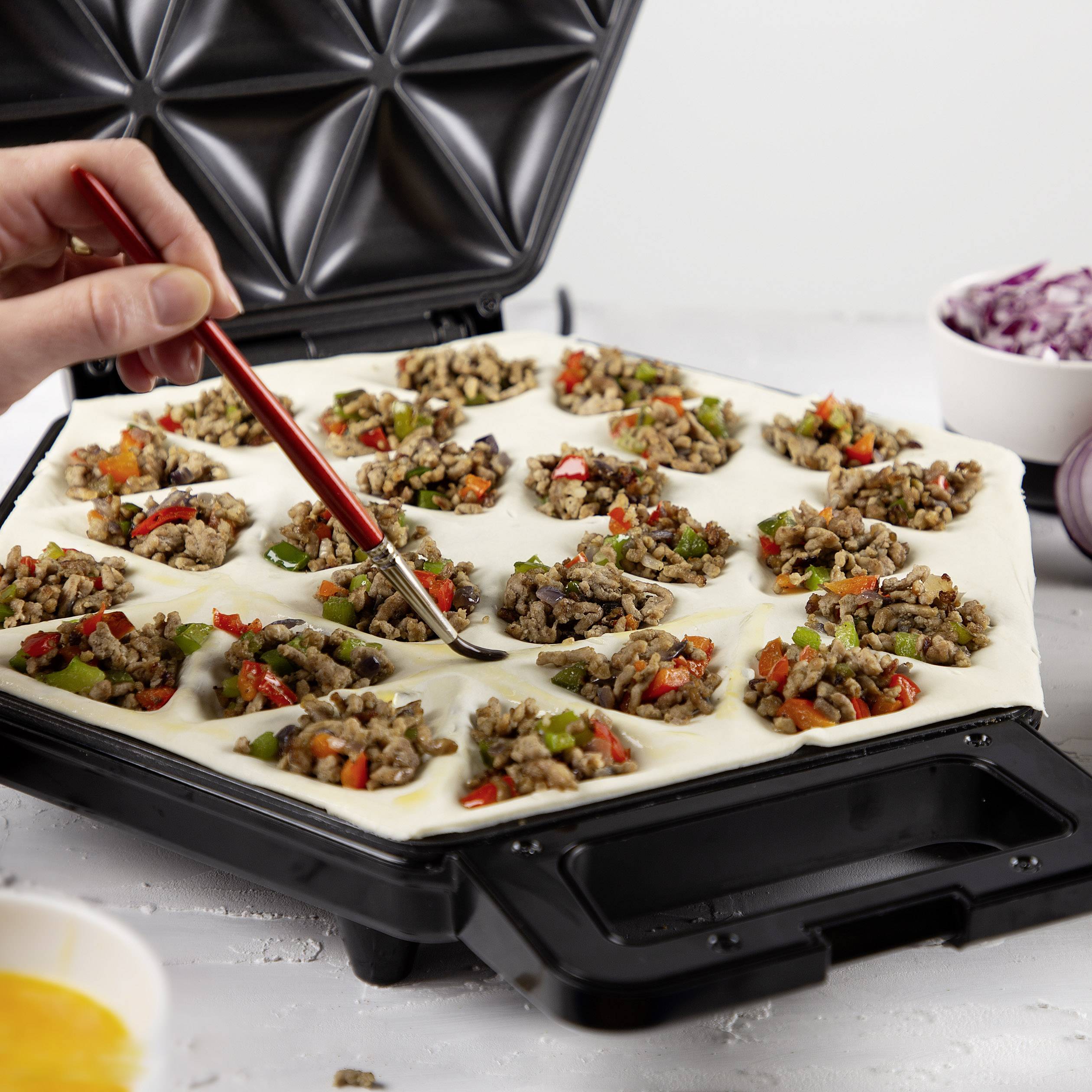 Princess 01.123001.01.001 01.123001.01.001 Sandwichmaker Silber, Schwarz