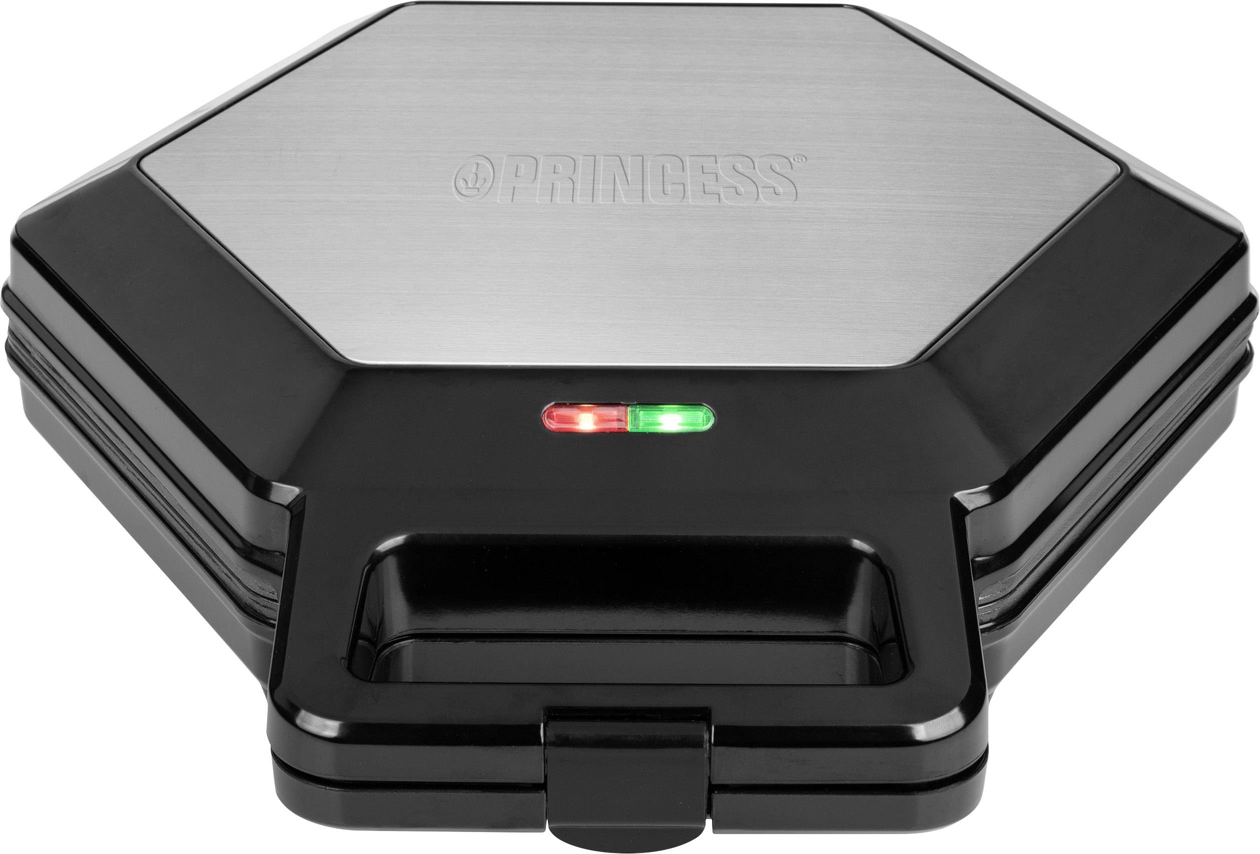 Princess 01.123001.01.001 01.123001.01.001 Sandwichmaker Silber, Schwarz