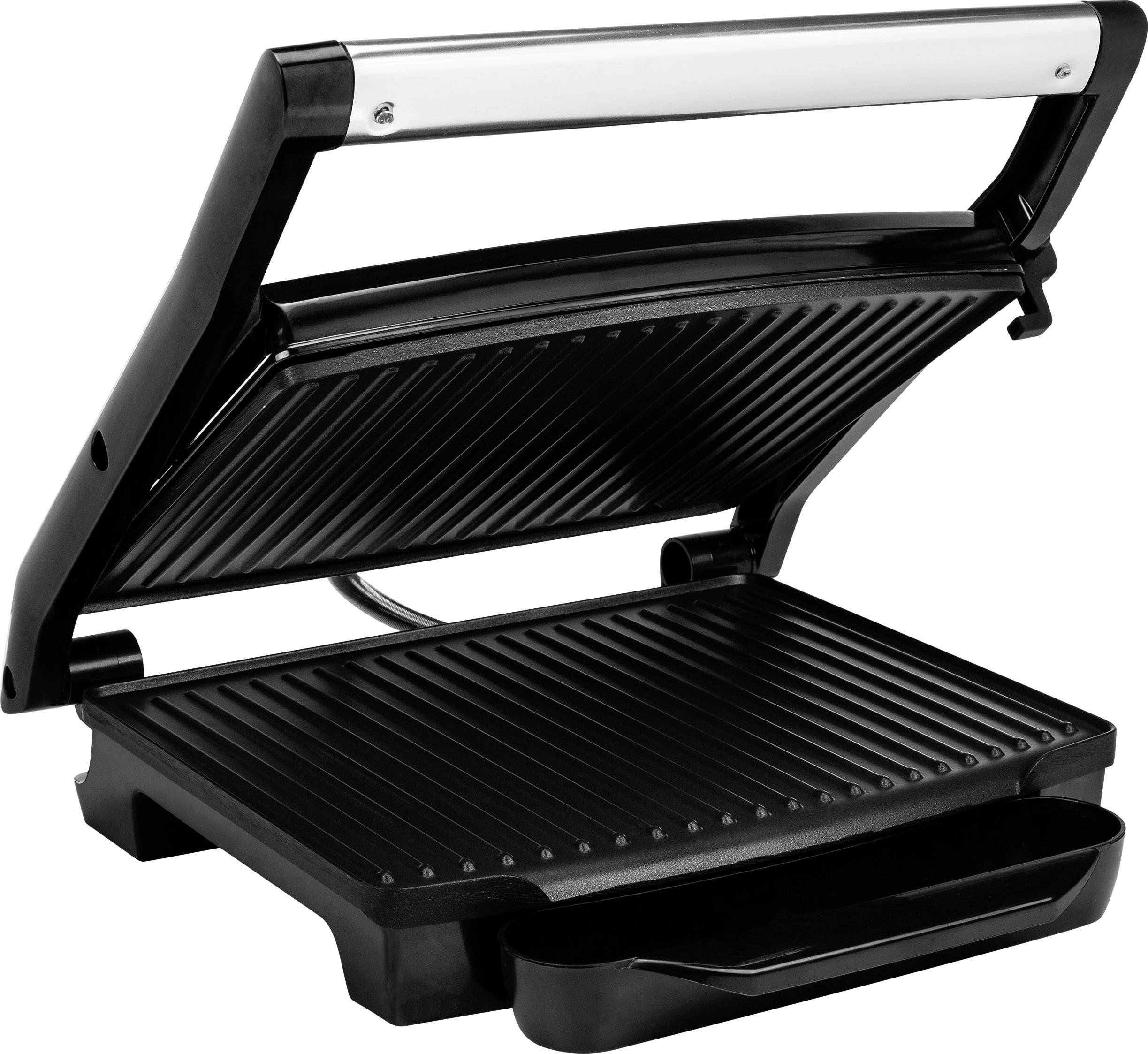 Princess Panini Elektro Kontaktgrill Silber, Schwarz