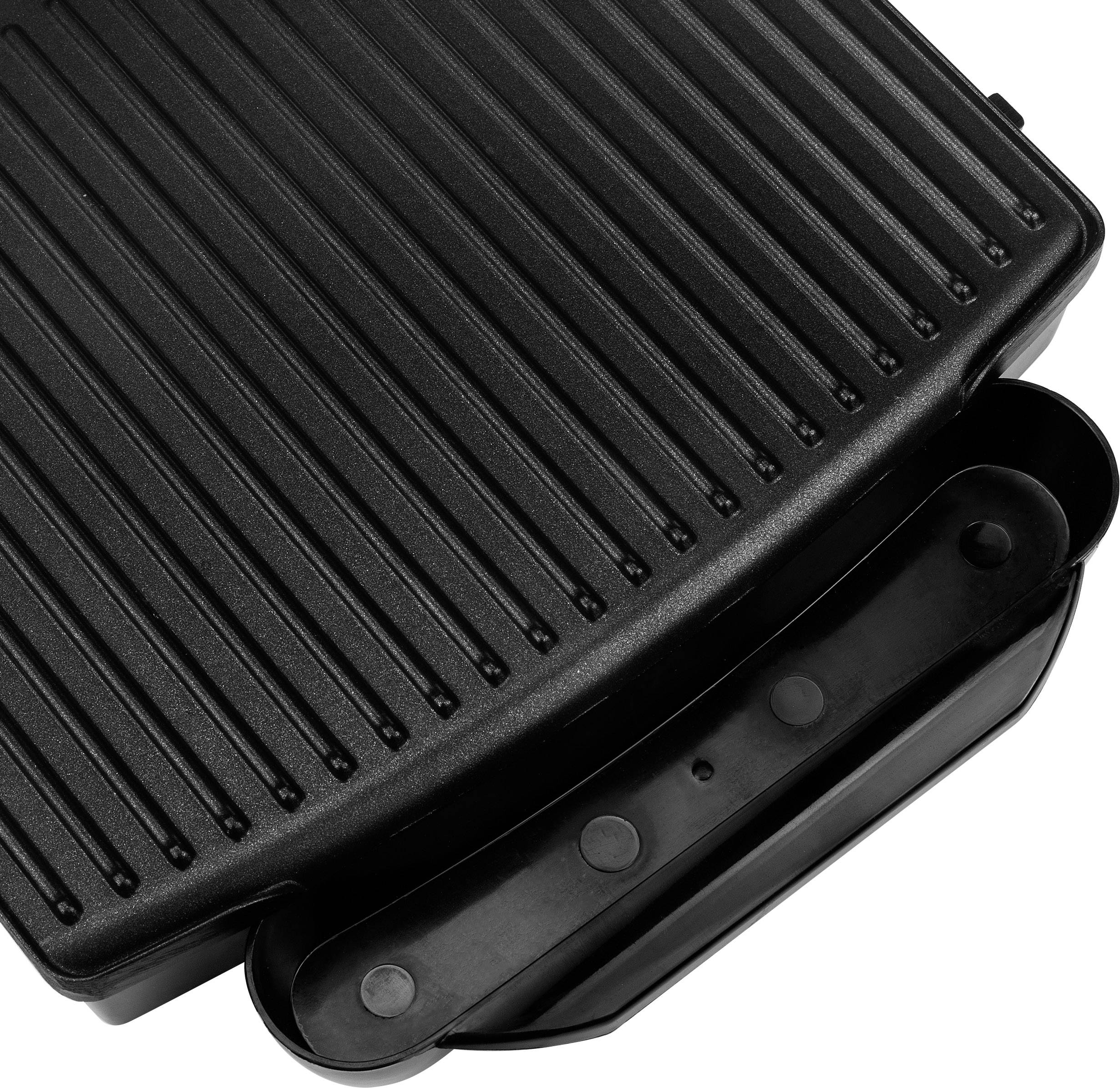Princess Panini Elektro Kontaktgrill Silber, Schwarz