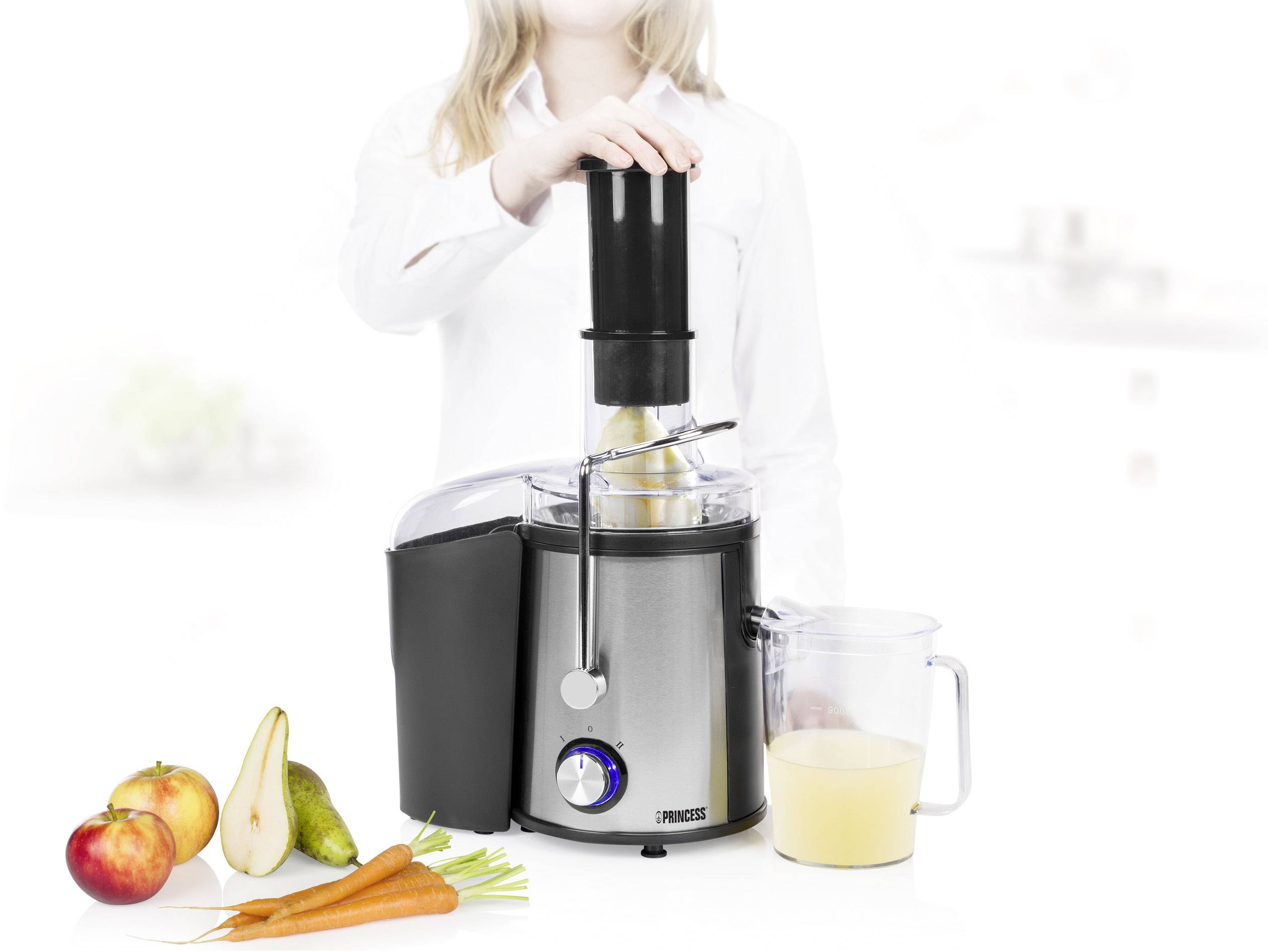 Princess Entsafter 01.203040.01.002 700W Schwarz, Silber