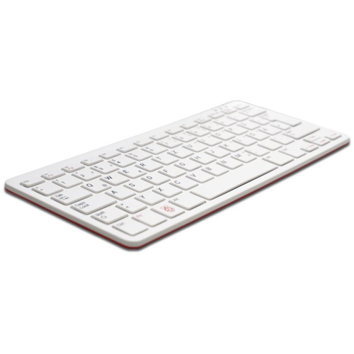 Raspberry Pi® RPI-KEYB (ES)-RED/WHITE USB Tastatur Spanisch, QWERTY Weiß, Rot USB-Hub