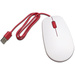 Raspberry Pi® Maus USB Optisch Weiß, Rot 3 Tasten