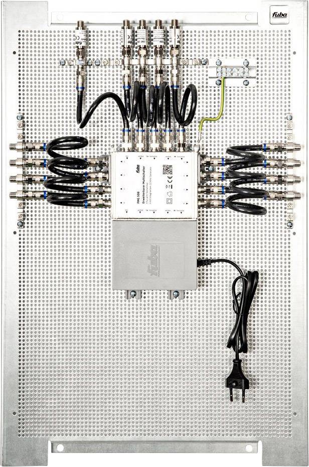 fuba FMP 508 SL Multischalter-Paneel Eingänge (Multischalter): 5 (4 SAT/1 terrestrisch) Teilnehmer-Anzahl: 8