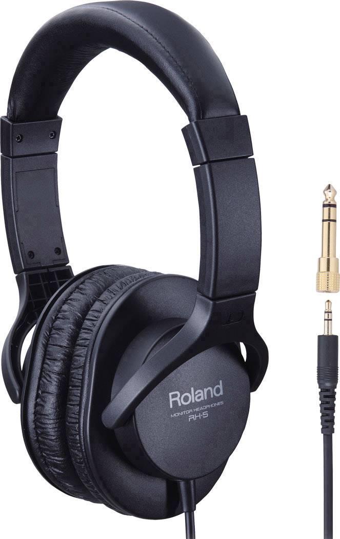 Roland RH-5 Over Ear Kopfhörer kabelgebunden Schwarz Faltbar, Schwenkbare Ohrmuscheln Studio