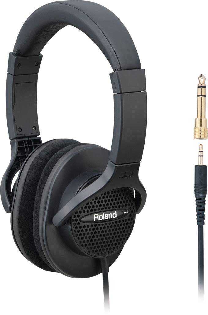 Roland RH-A7 Over Ear Kopfhörer kabelgebunden Schwarz Faltbar, Schwenkbare Ohrmuscheln Studio