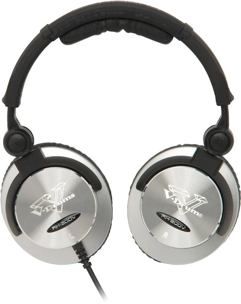 Roland RH-300V Over Ear Kopfhörer kabelgebunden Silber, Schwarz Noise Cancelling Faltbar Studio