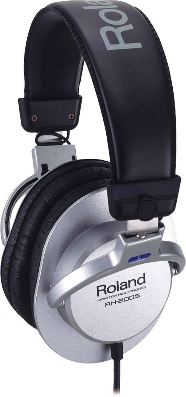 Roland RH-200S Over Ear Kopfhörer kabelgebunden Silber Faltbar, Schwenkbare Ohrmuscheln Studio