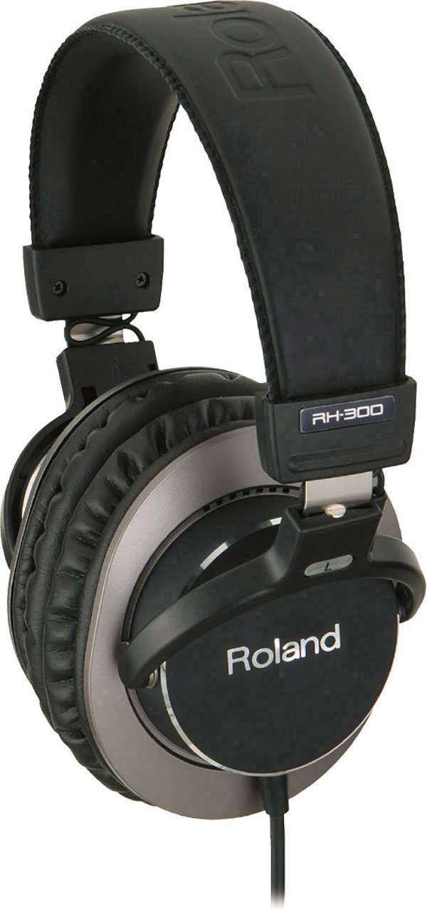 Roland RH-300 Over Ear Kopfhörer kabelgebunden Silber, Schwarz Faltbar, Schwenkbare Ohrmuscheln Studio