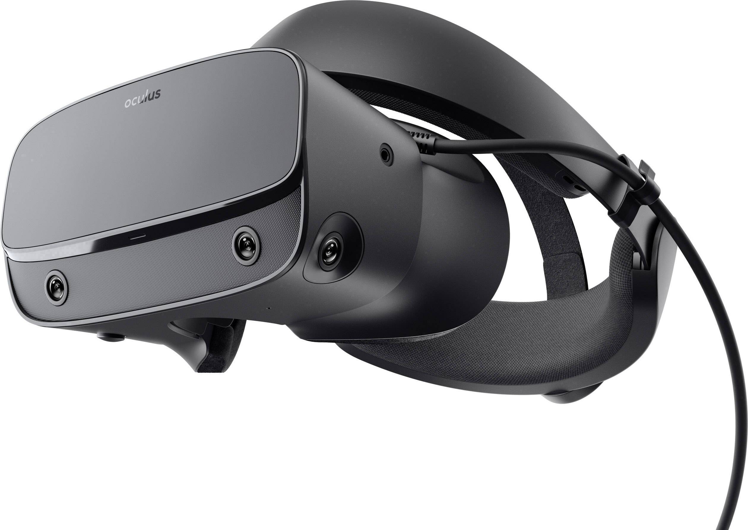 Oculus Rift S Schwarz Virtual Reality Brille inkl. Bewegungssensoren, inkl. Controller, mit integriertem Soundsystem