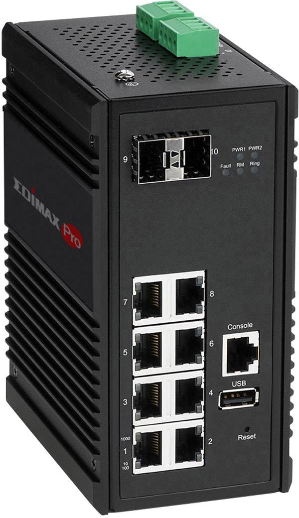 EDIMAX IGS-5208 Industrial Ethernet Switch 8 + 2 Port