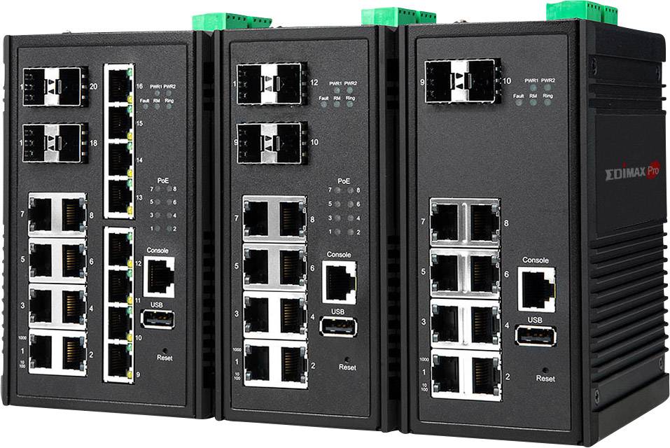 EDIMAX IGS-5208 Industrial Ethernet Switch 8 + 2 Port