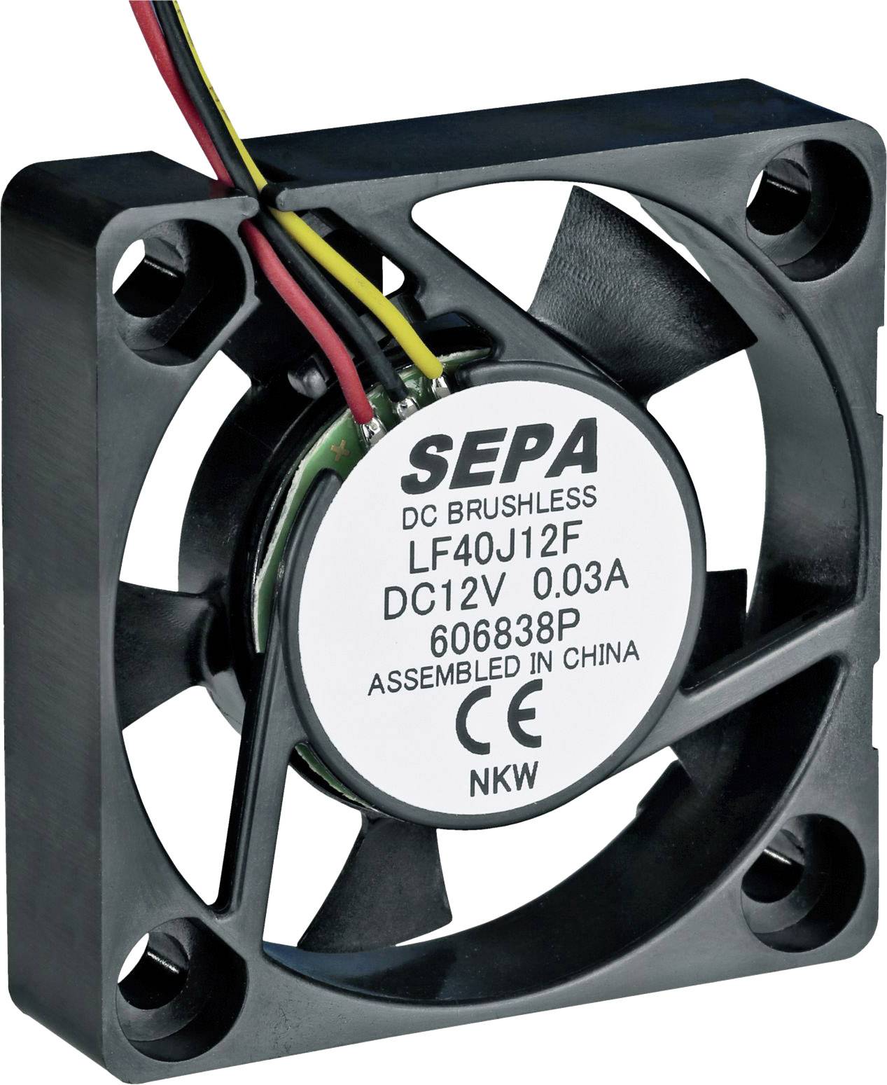 SEPA LF40J12SE22 Axiallüfter 12 V/DC 8.3 m³/h (L x B x H) 40 x 40 x 10mm