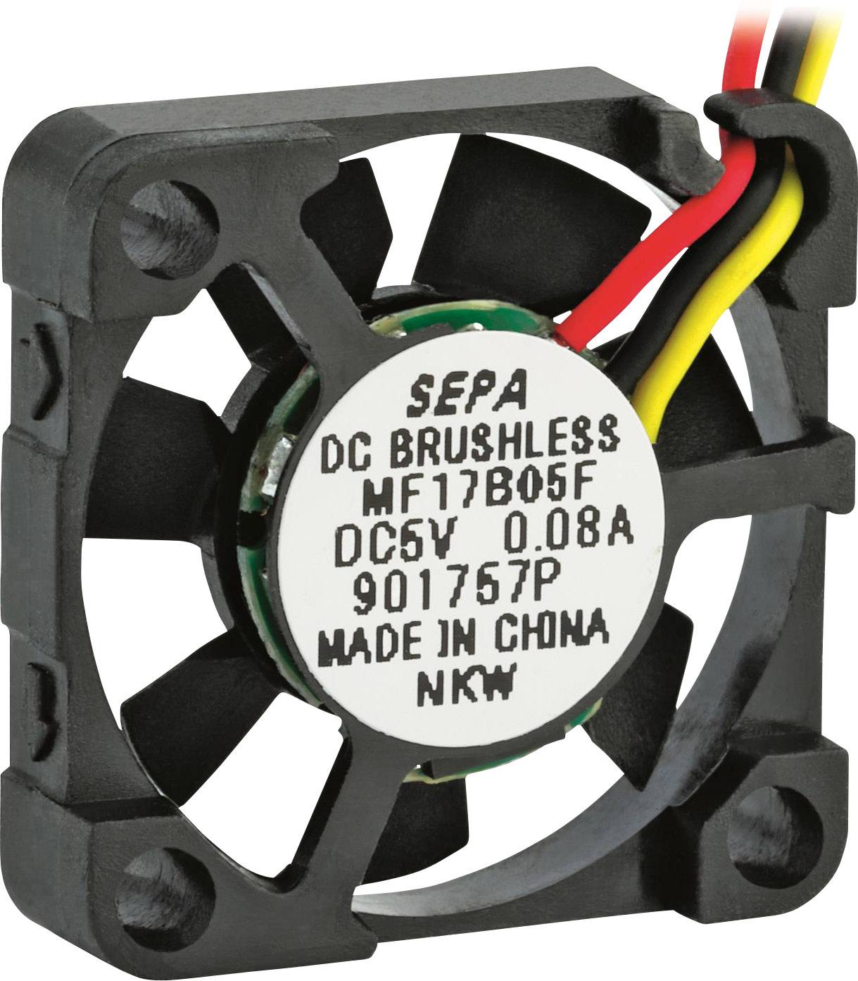 SEPA MF17B05FSE Axiallüfter 5 V/DC 1.1 m³/h (L x B x H) 17 x 17 x 4.5mm