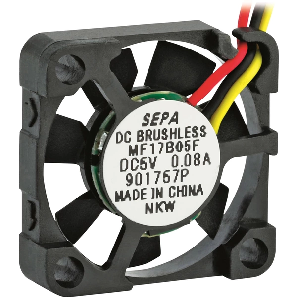 SEPA MF17B05FSE Axiallüfter 5 V/DC 1.1 m³/h (L x B x H) 17 x 17 x 4.5mm SEPA MF17B05FSE Axiallüfter 5 V/DC 1.1 m³/h (L x B x H) 17 x 17 x 4.5mm