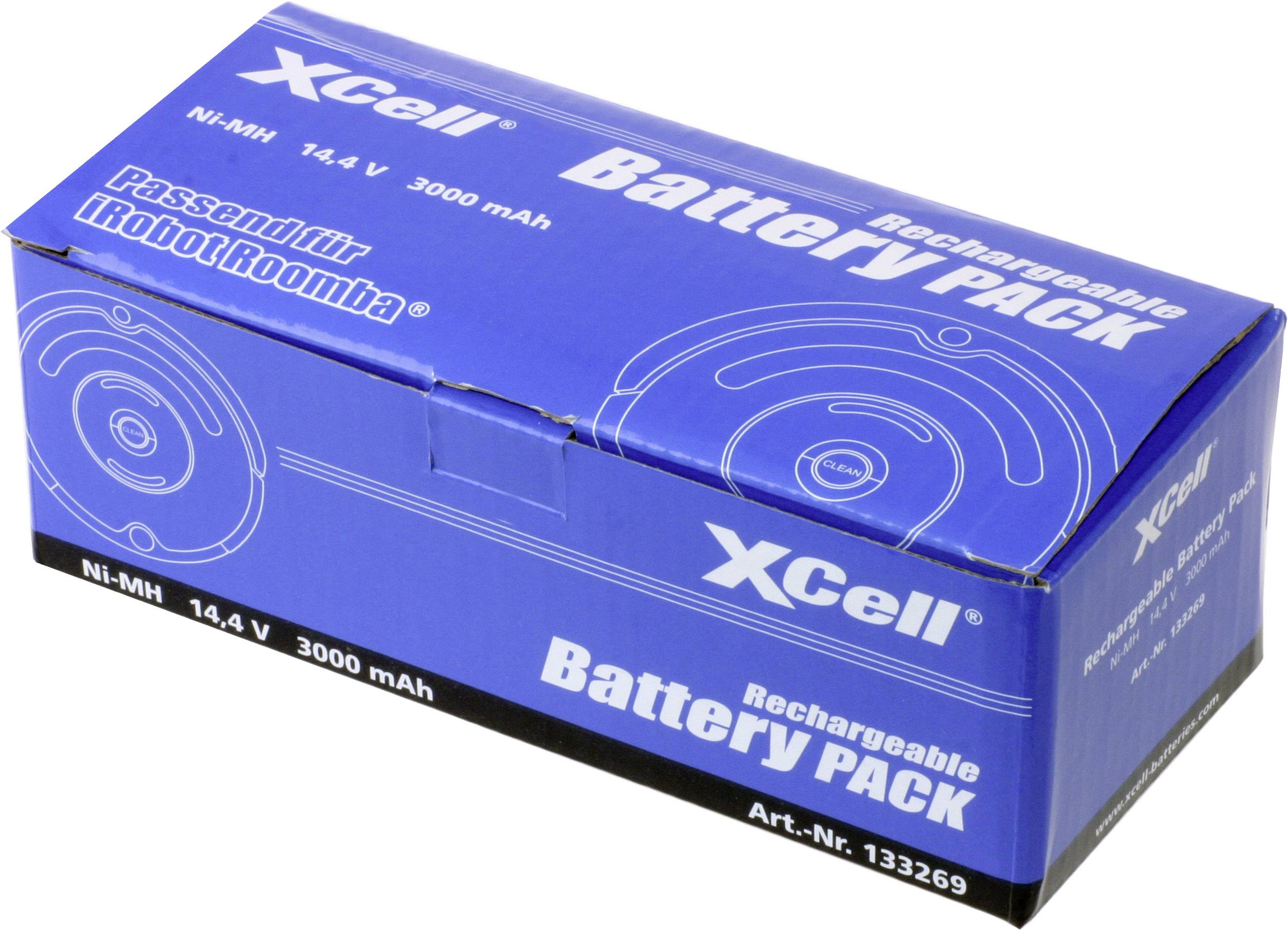 XCell Staubsauger-Akku ersetzt Original-Akku (Original) Roomba 500 D 14.4 V 3500 mAh iRobot