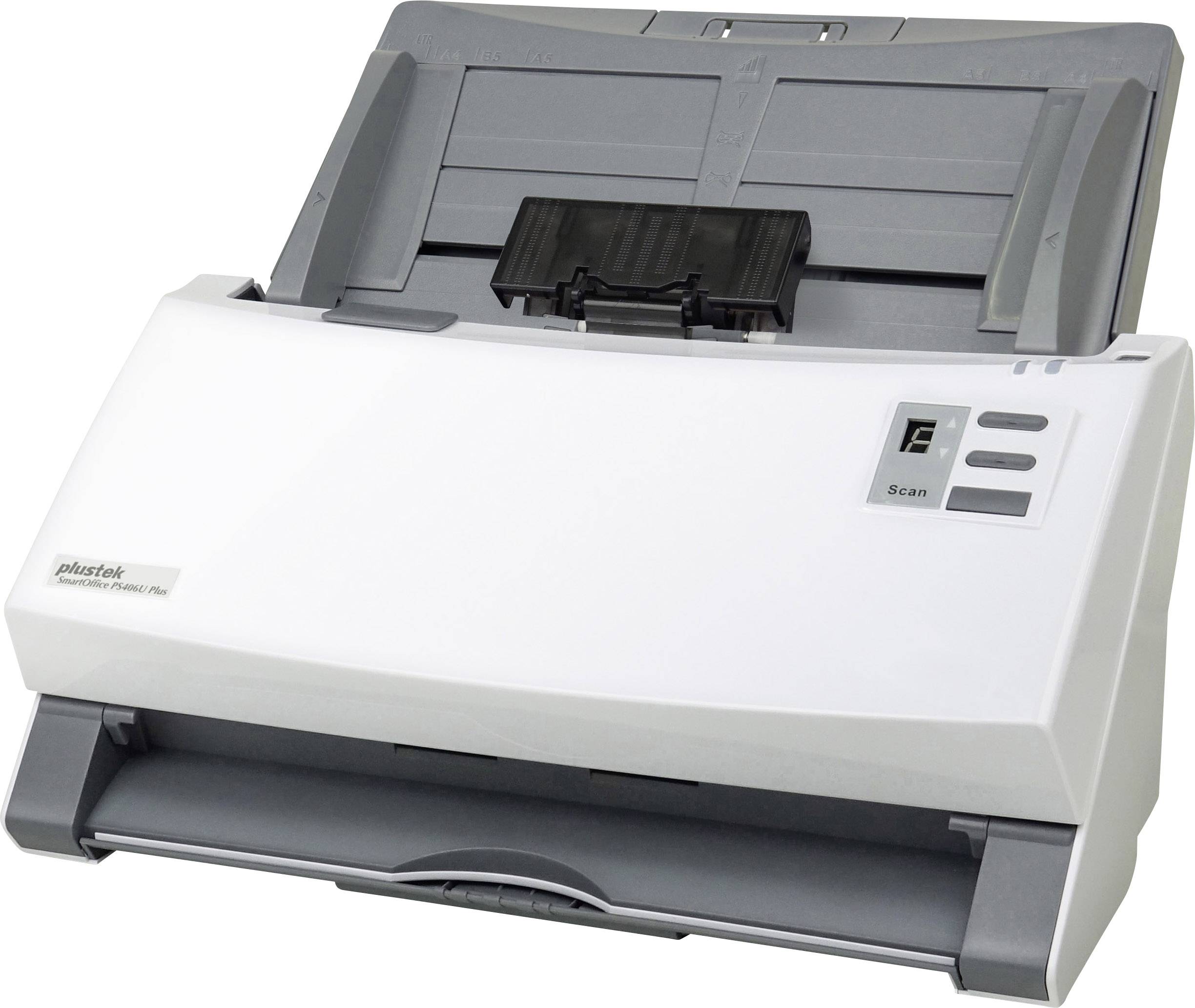 Plustek SmartOffice PS406U Plus Duplex-Dokumentenscanner A4 600 x 600 dpi 40 Seiten/min, 80 Bilder/min USB
