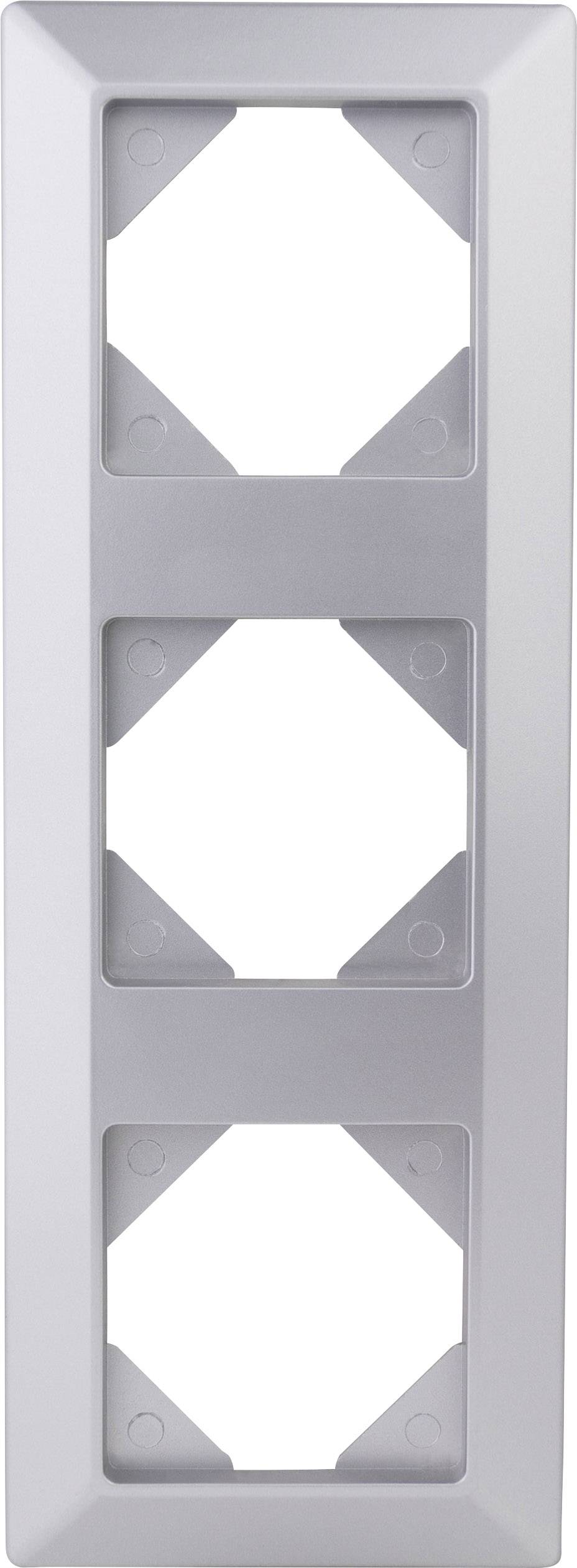 REV 3fach Rahmen Silber 0236830704 1 St.