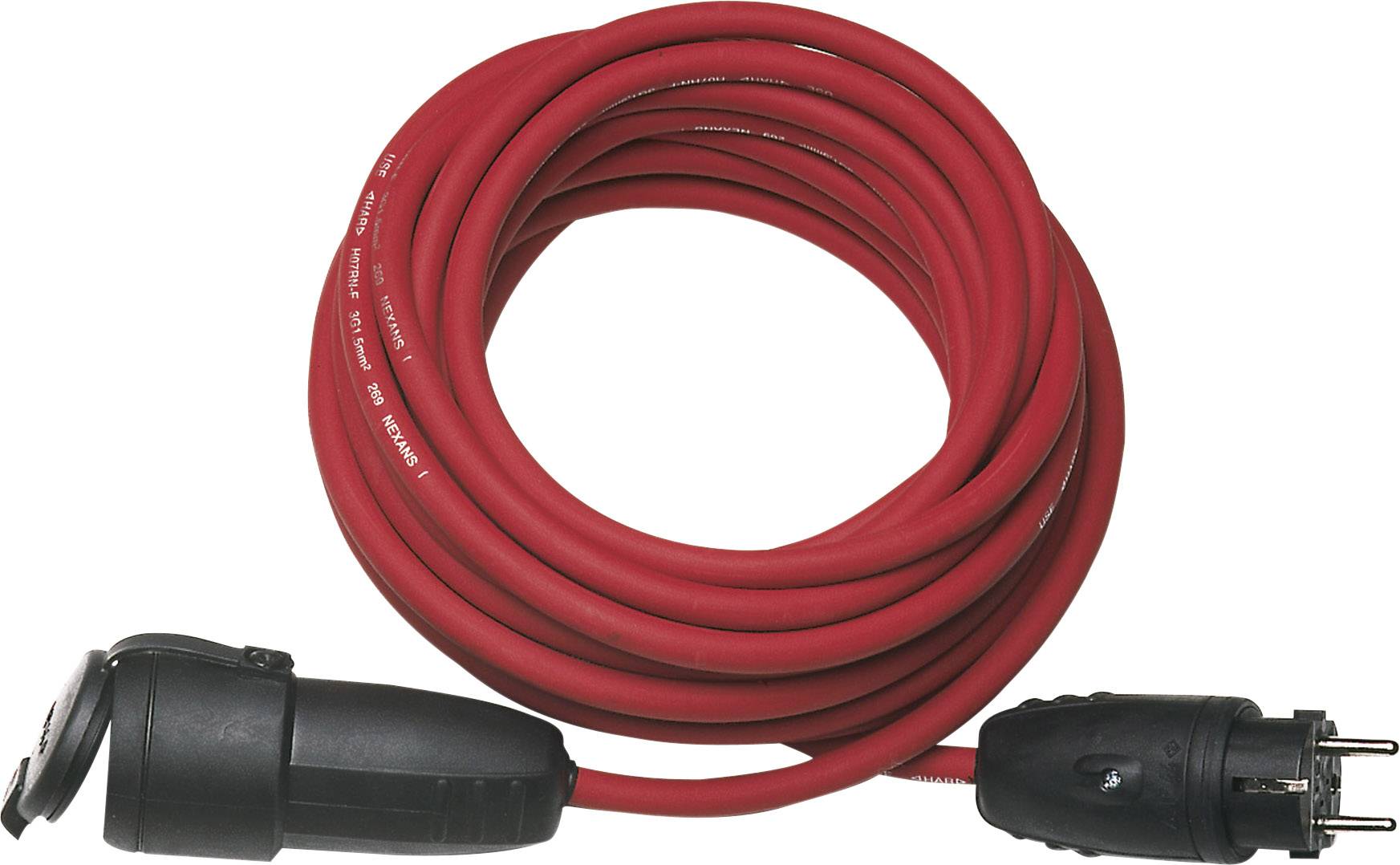 REV 006326 Strom Verlängerungskabel 16 A Rot 25.00 m N07V3V3-F 3G 1,5 mm²