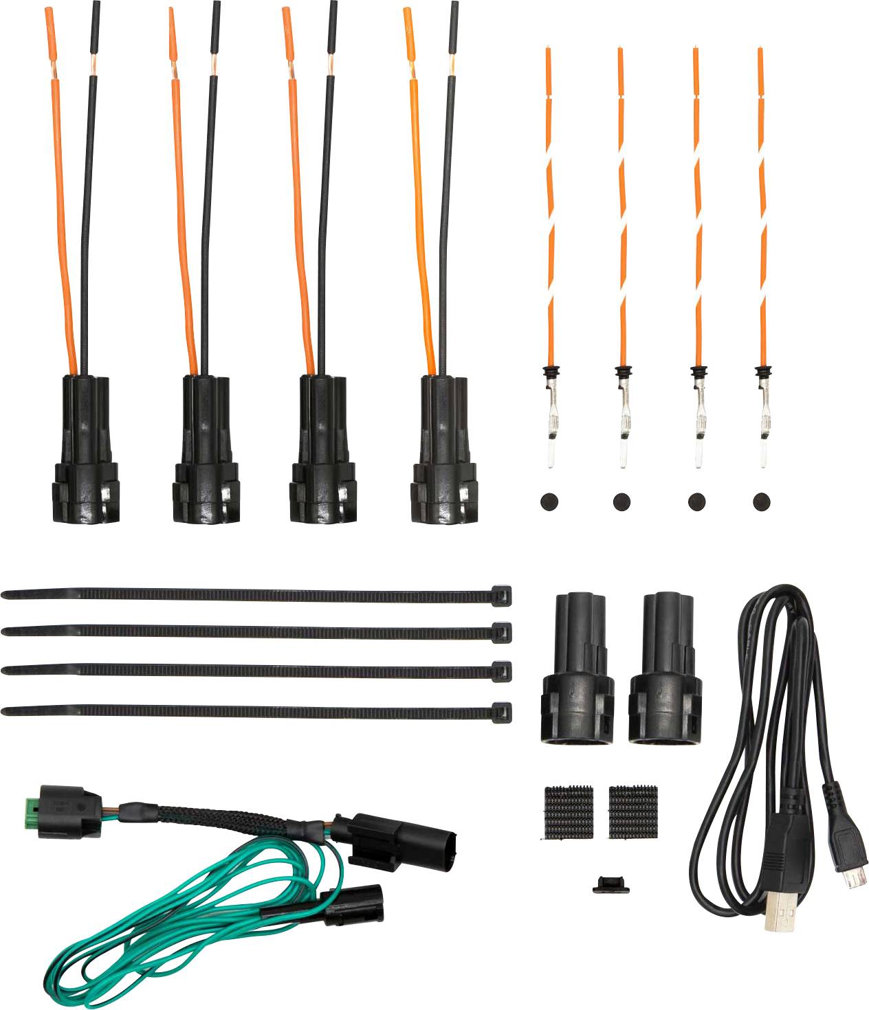 HEX ezCAN für KTM 1290 1190 1090 1050 A165092 4 Kanal Zubehörmanager 76mm x 30mm x 16mm mit Micro-USB Anschluss