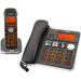 Switel D200 Schnurgebundenes Seniorentelefon Anrufbeantworter, Freisprechen, Foto-Tasten, inkl. Mobilteil, Optische