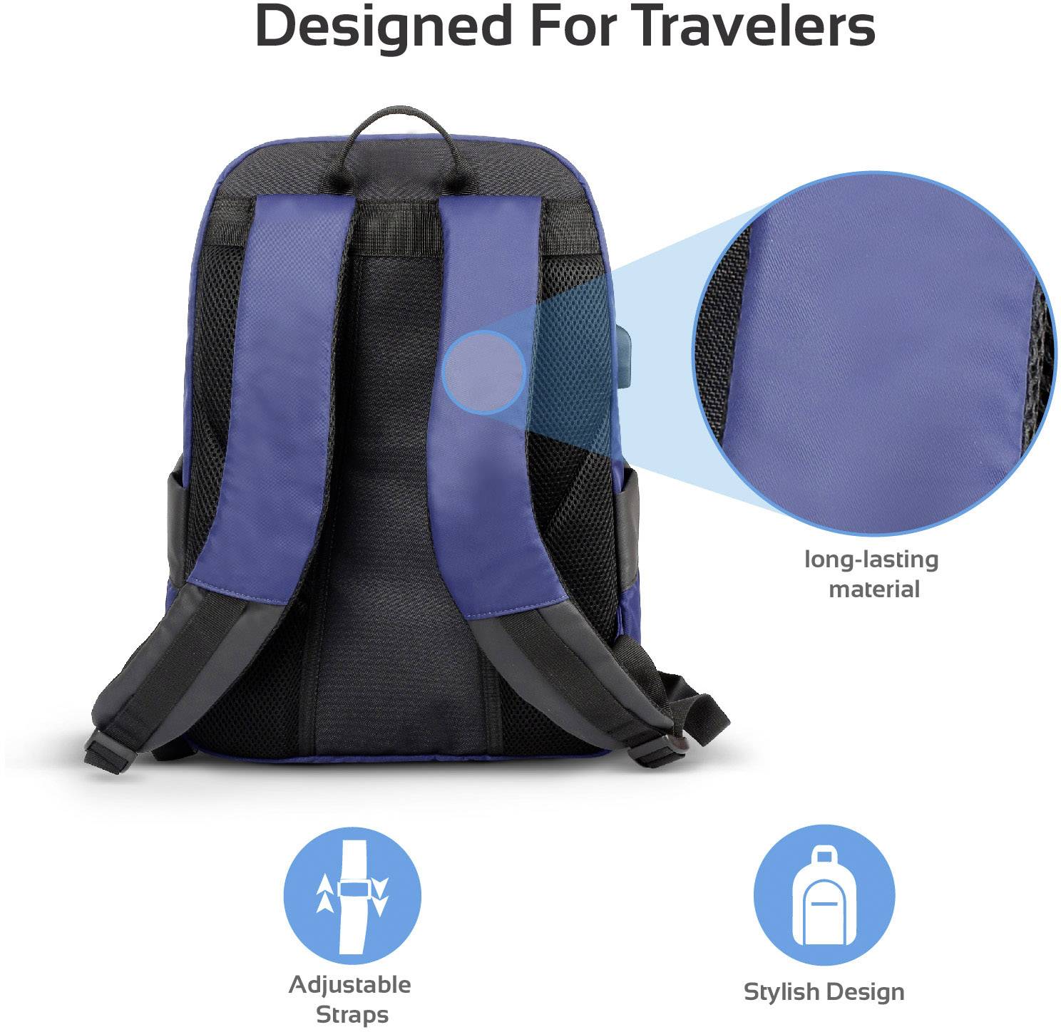 Pro Mate Rucksack Metro-BP Blau MetroBP BL