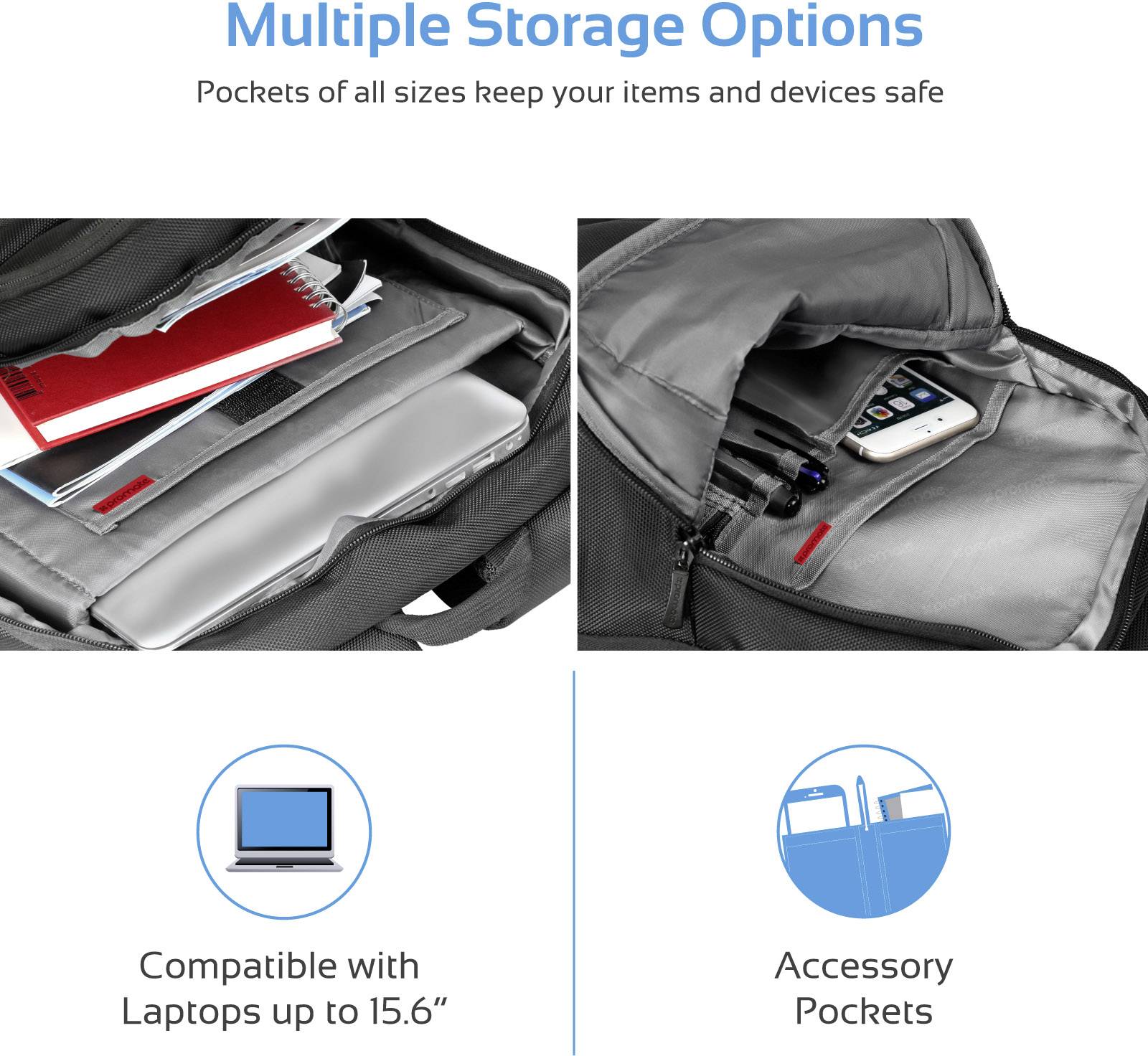 Pro Mate Rucksack Vertex-BP Schwarz, Grau VertexBP