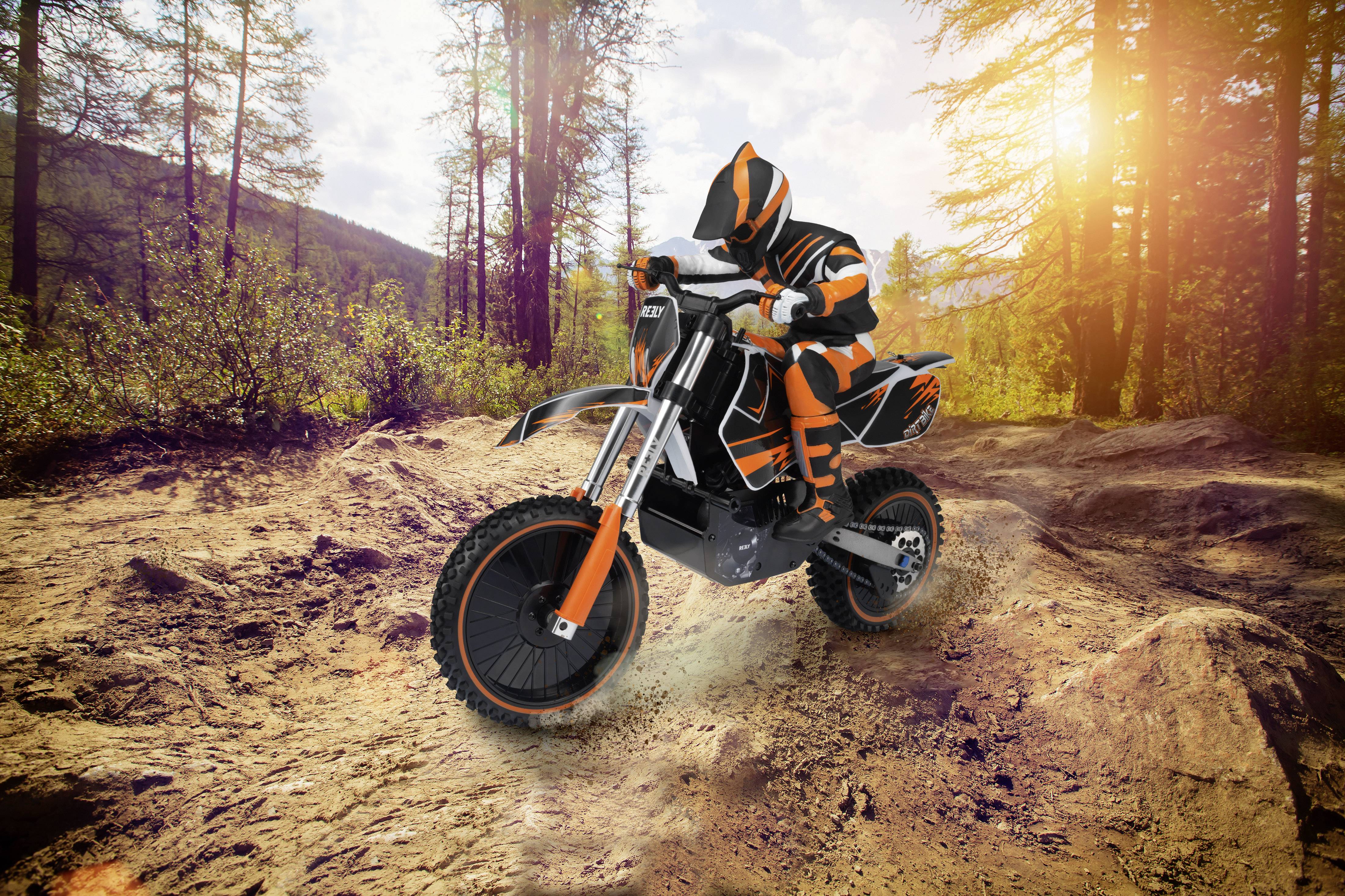 Reely Dirtbike Brushless 1:4 RC Motorrad Elektro RtR 2,4 GHz