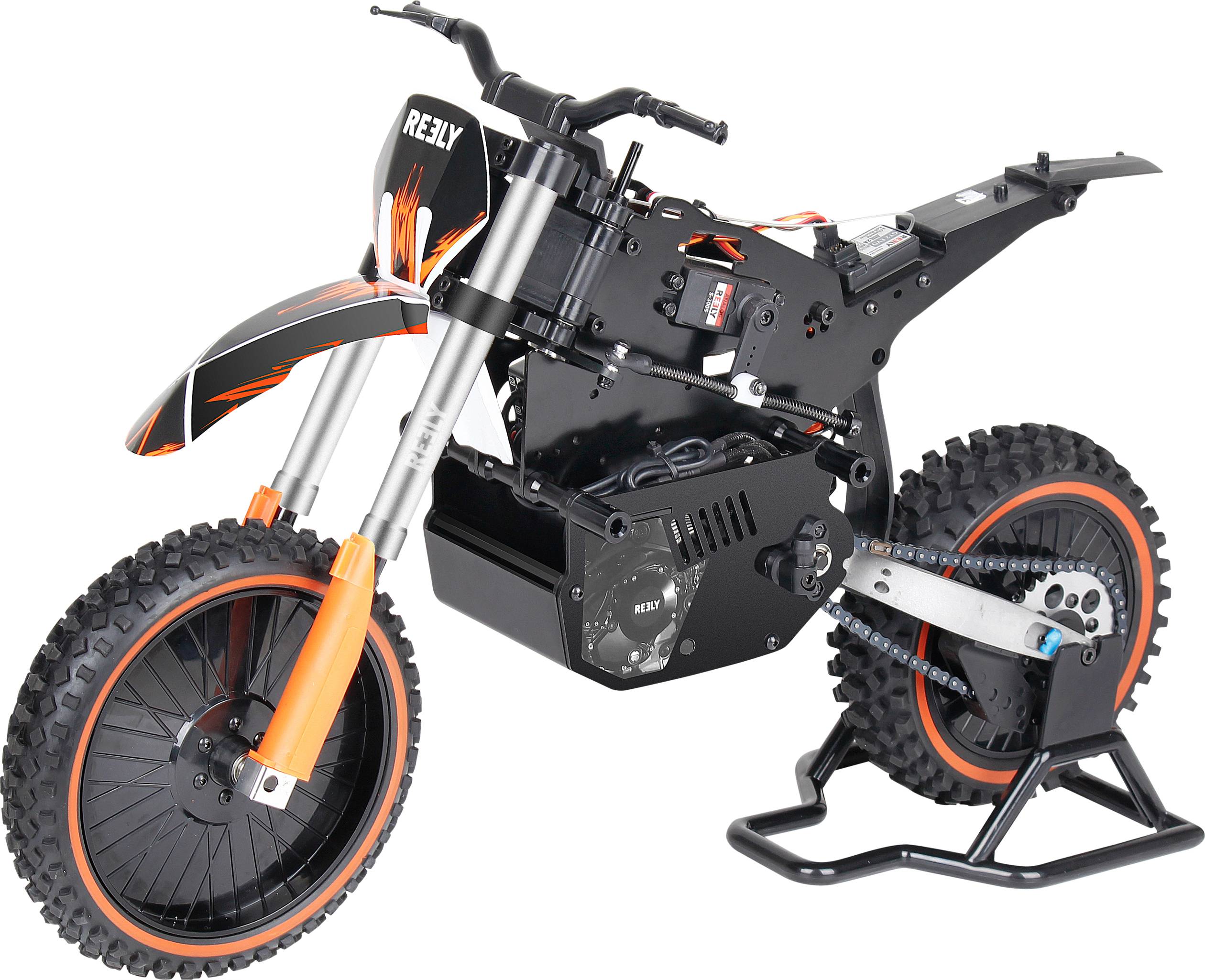 Reely Dirtbike Brushless 1:4 RC Motorrad Elektro RtR 2,4GHz