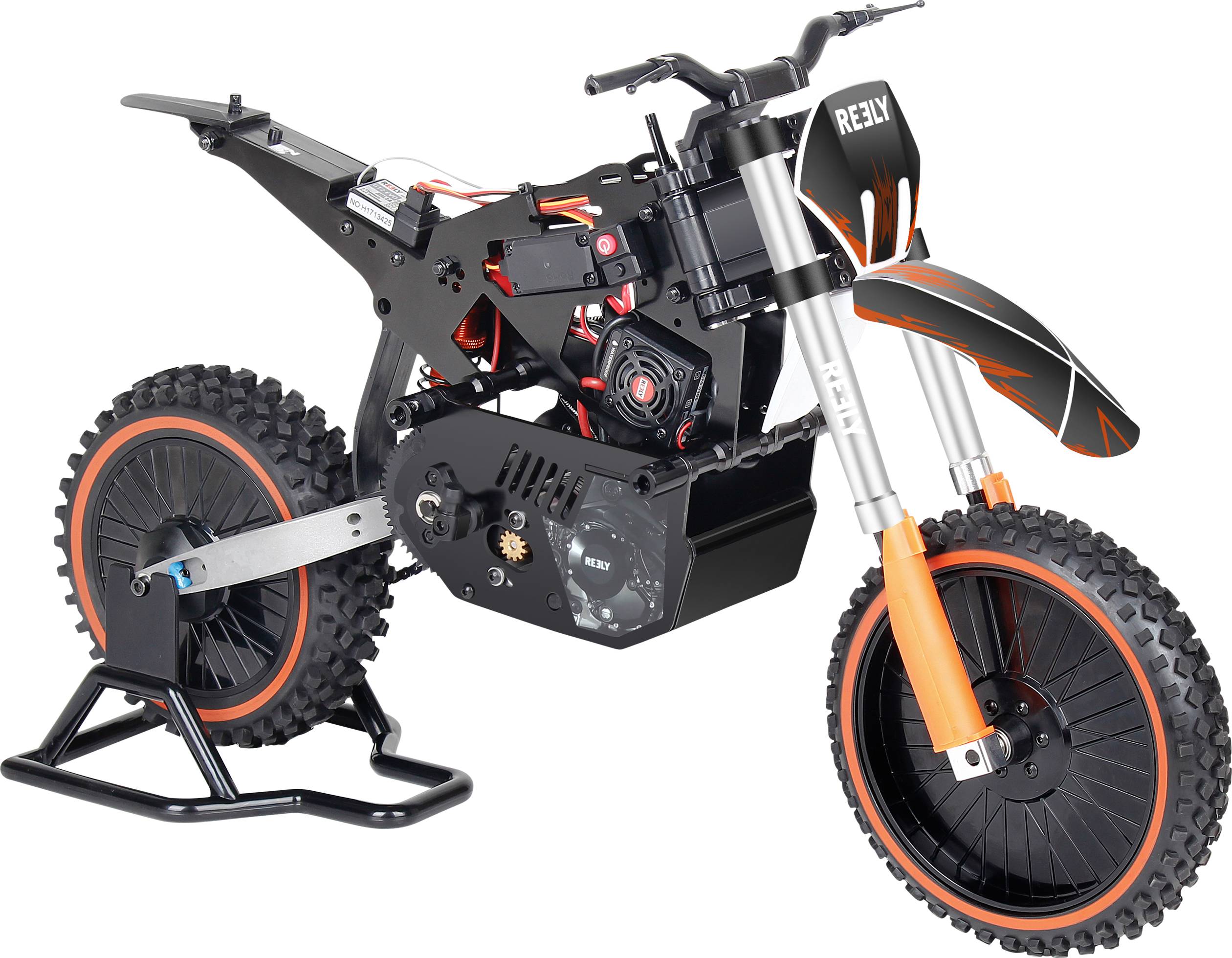 Reely Dirtbike Brushless 1:4 RC Motorrad Elektro RtR 2,4 GHz