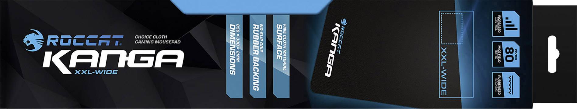 Roccat Kanga XXL Gaming-Mauspad Schwarz