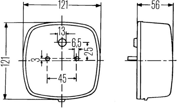 Hella Anhänger-Rückleuchte Blinker, Kennzeichenleuchte, Rückleuchte, Bremslicht hinten, links, rechts 12 V, 24V