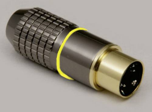 BKL Electronic Miniatur-DIN-Rundsteckverbinder Stecker, gerade Polzahl: 6 Chrom 1St.