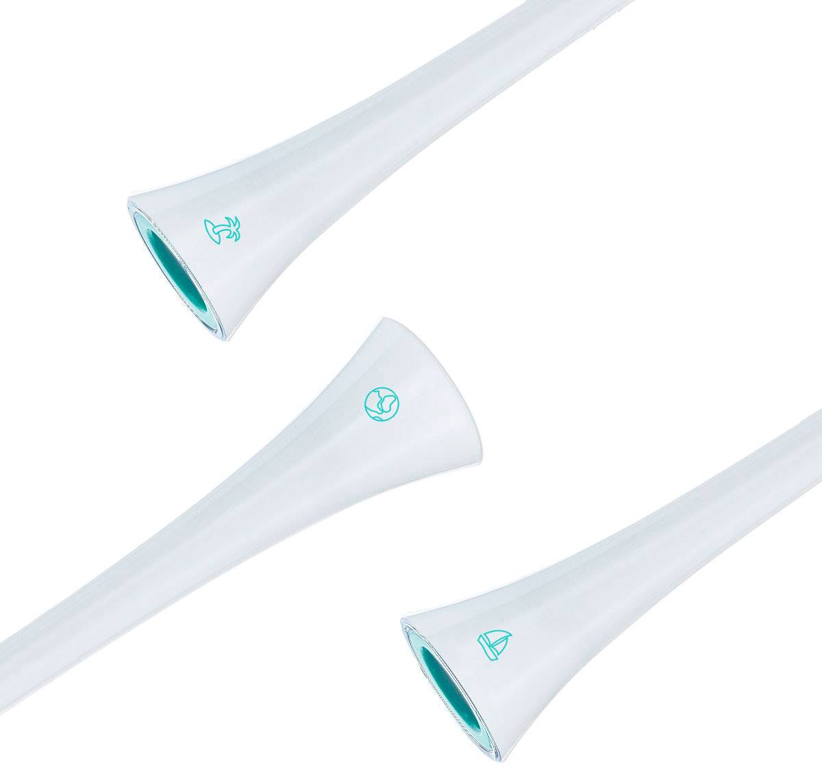 HappyBrush HAV3W Aufsteckbürsten für elektrische Zahnbürste 3 St. Weiß