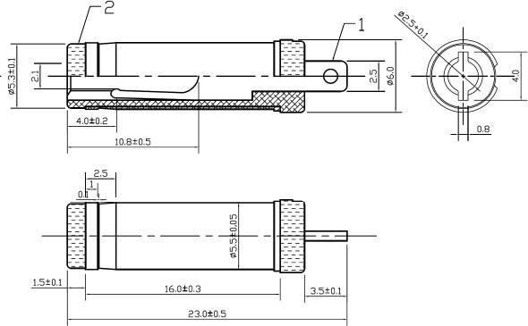 BKL Electronic Niedervolt-Steckverbinder Stecker, gerade 5.50 mm 2.50 mm 1 St.