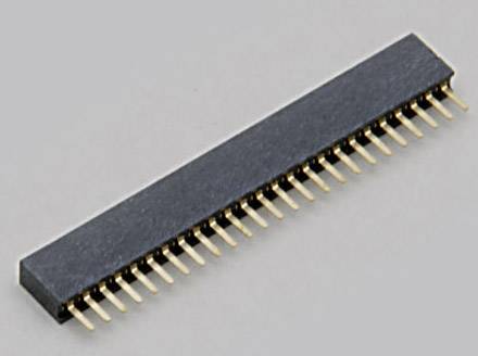 TRU COMPONENTS Buchsenleiste (Standard) Anzahl Reihen: 1 Polzahl je Reihe: 6 TC-2506440