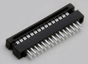 TRU COMPONENTS TC-2506344 Federleiste mit Flachkabelabgang Rastermaß: 2mm Polzahl Gesamt: 12 Anzahl Reihen: 2