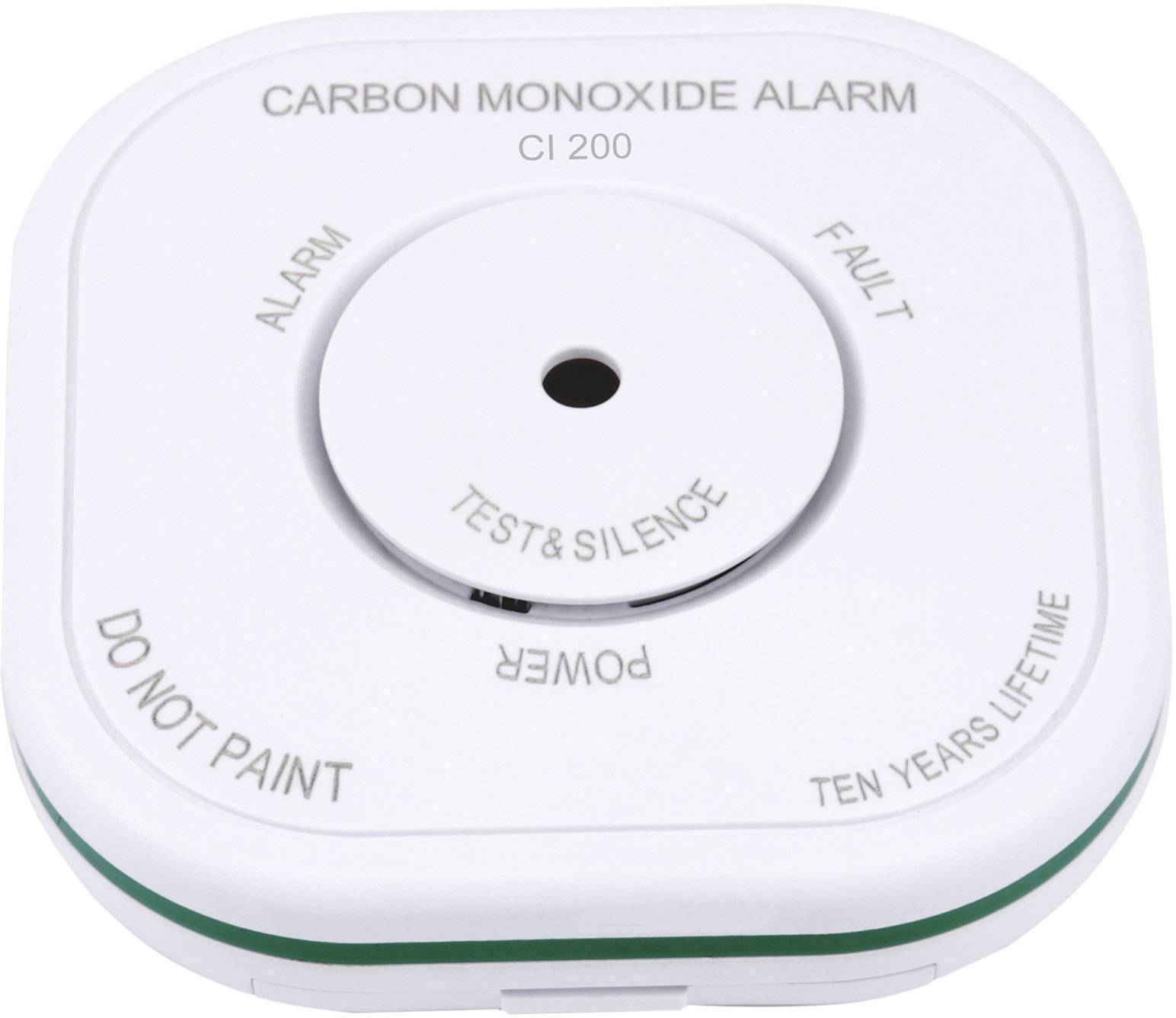 Olympia CI 200 Kohlenmonoxid-Melder vernetzbar batteriebetrieben detektiert Kohlenmonoxid