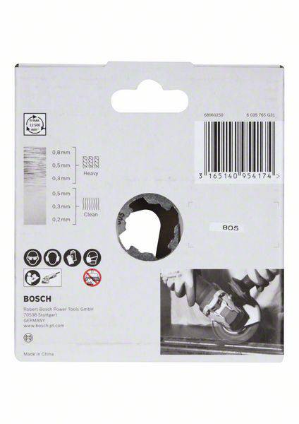 Bosch Accessories Scheibenbürste Heavy for Metal X-LOCK, gezopft, 115 mm, 0,5 mm, 12 mm 2608620731 1 St.
