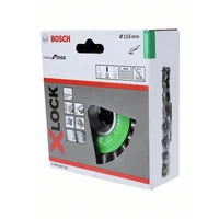 Bosch Accessories Scheibenbürste Heavy for Inox X-LOCK, gezopft, rostfrei, 115 mm, 0,5 mm 2608620733 1 St. Bosch Accessories Scheibenbürste Heavy for Inox X-LOCK, gezopft, rostfrei, 115 mm, 0,5 mm 2608620733 1 St.