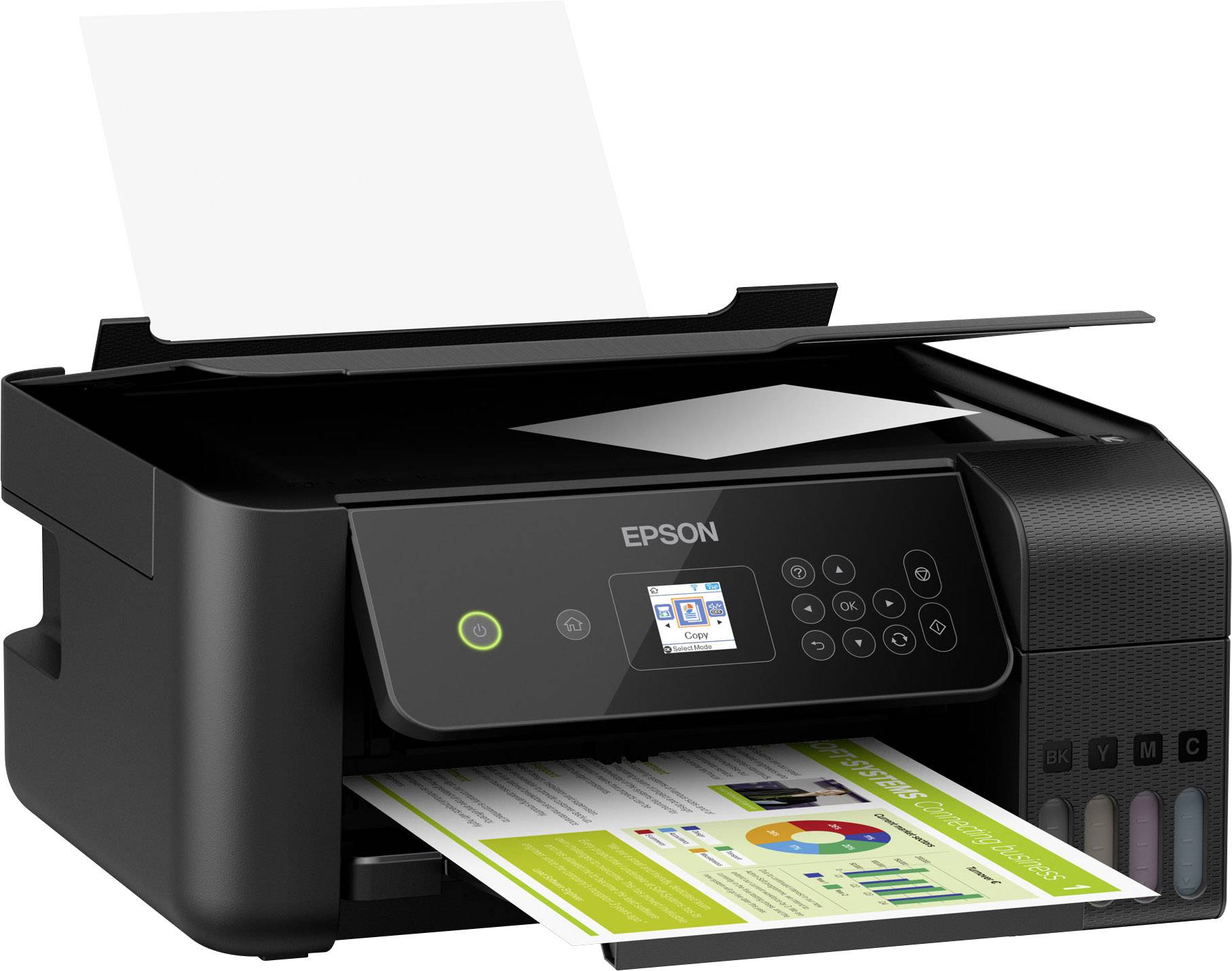Epson EcoTank ET-2720 Multifunktionsdrucker Tintenstrahl Farbe A4 Drucker, Scanner, Kopierer WLAN, Tintentank-System
