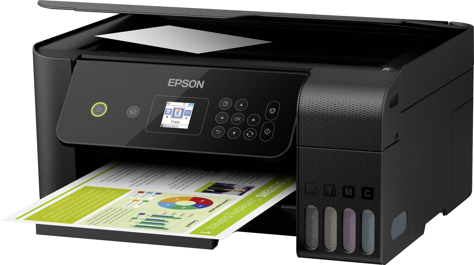 Epson EcoTank ET-2720 Multifunktionsdrucker Tintenstrahl Farbe A4 Drucker, Scanner, Kopierer WLAN, Tintentank-System