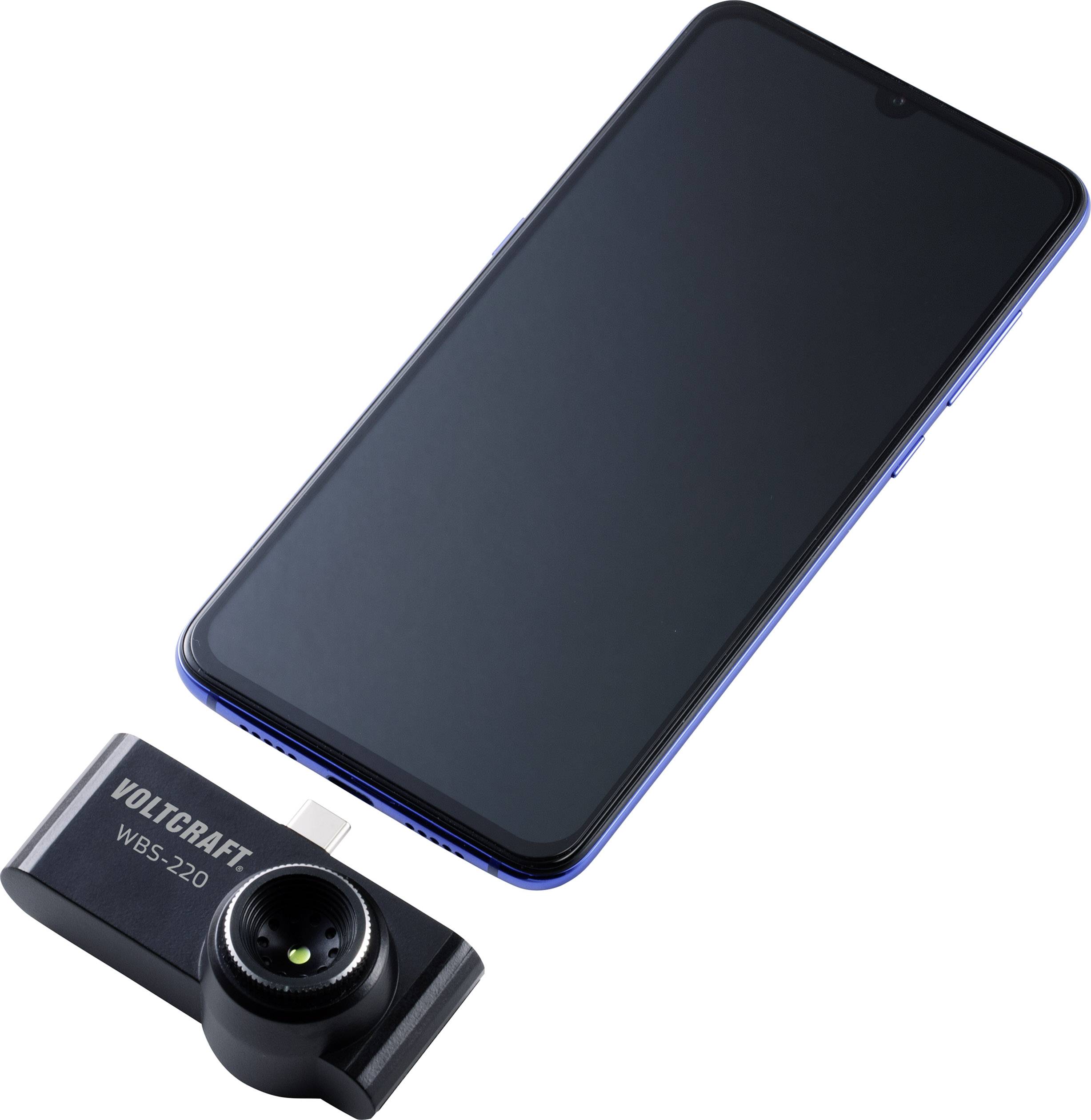 VOLTCRAFT WBS-220 Handy Wärmebildkamera -10 bis 330°C 206 x 156 Pixel 9Hz USB-C® Anschluss für Android Geräte