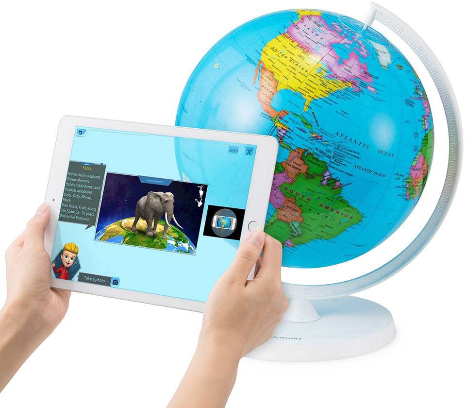 Oregon Scientific SmartGlobe™ Air - aufblasbarer Globus mit erweiterter Realität